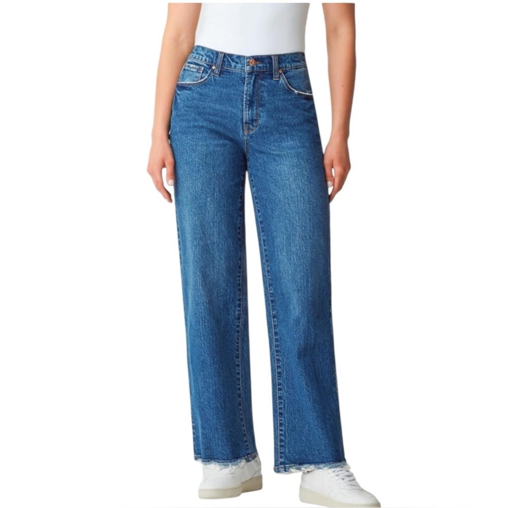 KENSIE Size 8/29 The Aubrey Retro Luxe High-Rise Relaxed Straight 30” Inseam NEW - Picture 2 of 12